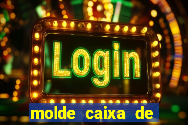 molde caixa de baralho png